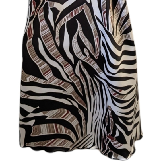 Nwt Fagioni animal print satin chemise slip dress medium - Picture 6 of 9